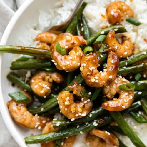 Sheet Pan Honey Garlic Shrimp Dinner